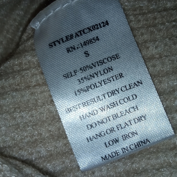 NWT Sadie & Sage Taupe Lace Up Sweater Dress S - Picture 10 of 10